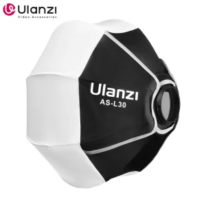 Ulanzi AS-L30 Softbox Lanterna da 30 cm con Mini Bowens Mount Diffusore a sfera a sgancio rapido Modificatore di luce per Ulanzi LT028 LT005 COB