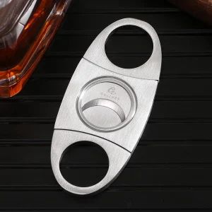 GALINER Portable Metal Cigar Cutter ghigliottina Dould Blade Sharp Cutting Tool accessori per sigari