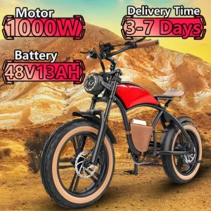 HD-B10 Bicicletta Elettrica 1000W Motore Elettrico 48V13AH Batteria Al Litio Per Adulti Città Equitazione Bici Elettrica 20 pollici Pneumatico Fuoristrada Ebike