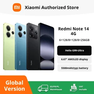 Versione globale Xiaomi Redmi Note 14 MediaTek Helio G99-Ultra 108MP AI Fotocamera 5500mAh 6,67″ 120Hz Display AMOLED