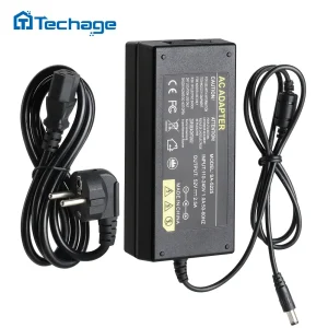 Techage PoE DVR NVR Adattatore di alimentazione 52V 2.5A Alimentatore AC 100-240V Caricatore da muro DC 5.41mm Spina UE per registratore di sorveglianza