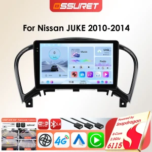Autoradio Android per Nissan JUKE 2010-2014 Radio Stereo Carplay AI Voice Multimedia Navi Auto Video Audio lettore GPS RDS 2DIN