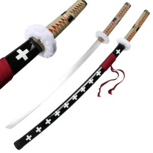 Anime Katana 104cm/41in Roronoa Zoro spada personaggio oggetti di scena di ruolo armi giocattolo con cintura e porta spada