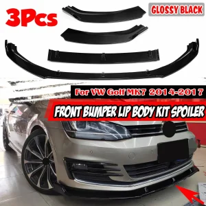 Auto Paraurti Anteriore Splitter Diffusore Labbro Diffusore Protezione Spoiler Corpo Kit Paraurti Labbro Per VW Per Golf MK7 2014 2015 2016 2017