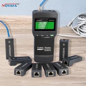 NOYAFA NF-8108M Digital Network LAN Cable Tester Meter RJ45 5E, 6E coassiale Cable Tracker strumento misura la lunghezza del cavo di rete