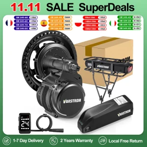 Kit di conversione per bici elettrica TSDZ8 48V750W, kit di conversione per bici elettrica con sensore di coppia di potenza di picco da 1056 W aggiornato, kit per bici elettrica