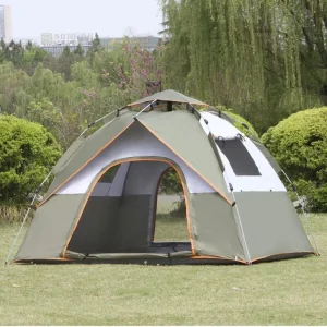 Tenda da campeggio automatica per 3-4 persone Tenda da esterno completamente automatica ad apertura rapida Tenda da spiaggia da viaggio per famiglie impermeabile e resistente ai raggi UV