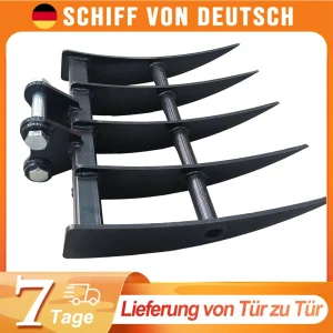 Accessorio Rastrello per Mini Escavatori da 0,8-1 Tonnellata S ​ Compatibile con JCB GG NEX Kingway Berger Kruas e altri mini escavatori cinesi