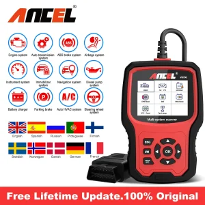 ANCEL VD700 Scanner OBD2 per tutti i sistemi per VAG VW Audi TPMS Olio ABS EPB DPF TPS Airbag Reset OBD 2 Strumenti diagnostici per auto