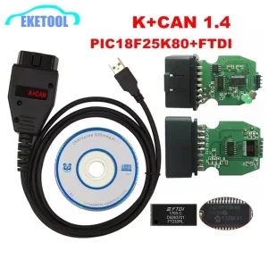 Per VAG K + CAN Commander 1.4 Green PCB muslimex FTDI FT232RL Chip per AUDI/VW/Skoda/Seat per VAG K + CAN 1.4 K-Line Commander