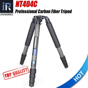 INNOREL NT404C Treppiede professionale per fotocamera pesante Tubo da 40 mm 30 kg Treppiede per ciotola Maxload Staffa per fotocamera per birdwatching superiore super stabile