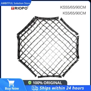 Trioco 55cm 65cm 90cm 120cm griglia a nido d’ape per triodo pieghevole Softbox ottagonale ombrello Soft box (solo griglia)