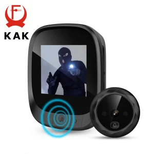 KAK 2.4 “schermo LCD visualizzatore di porte elettronico Bell IR Night Door spioncino fotocamera registrazione fotografica fotocamera digitale Smart Viewer