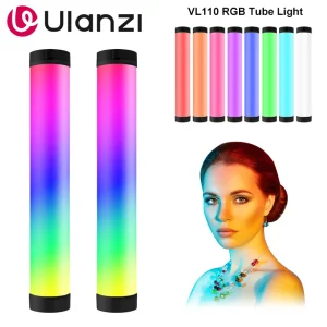 Ulanzi VL110 RGB Stick Light Led Video Tube Light Lampada portatile magnetica a colori Dimmerabile Luce portatile per studio fotografico