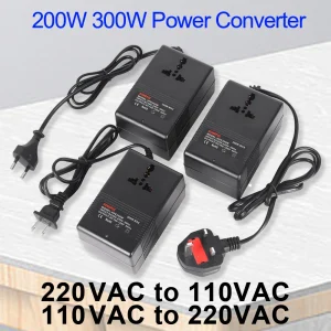 Convertitore di tensione da 300W trasformatore da 220V a 110V convertitore di tensione del trasformatore Step-Down adattatore da viaggio Inverter spina ue/usa/regno unito