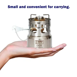 IWALKER G43 G43S Fornello da campeggio Esterno Gasolin e Fornello Bruciatore Silenzioso per Viaggi Picnic Emergenza