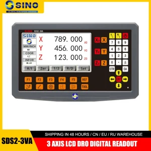 SINO SDS2-3VA 3 assi GRANDE LCD DRO Lettura digitale 5 lingue Display in scala a grande schermo per fresatrice smerigliatrice tornio