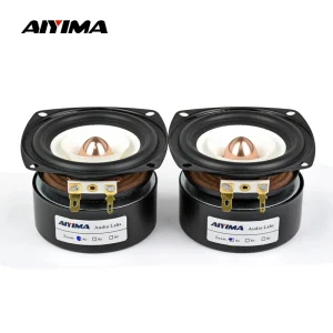 AIYIMA 2 Pezzi Altoparlanti Full Range da 3 Pollici 4/8 Ohm 15W, Diffusori Audio per Bassi e Medi per Amplificatori Domestici