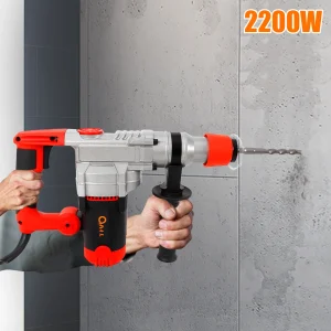 2200W Martello demolitore elettrico per calcestruzzo Martello demolitore Martello jack Kit trapano Perforatore elettrico per calcestruzzo