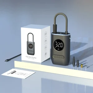 Mini pompa d’aria elettrica per auto carica wireless portatile pompa per auto gonfiatore per pneumatici compressore d’aria adatto per palla per bici da moto per auto