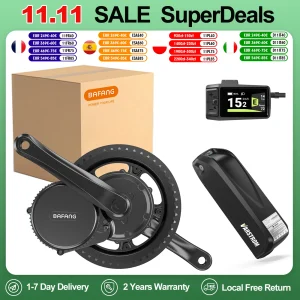 Bafang BBS02B BBS02 48V 500W 750W 1000W Motore Mid Drive 8fun Kit di conversione bici elettrica Ebike Kit batteria al litio 48V 20AH