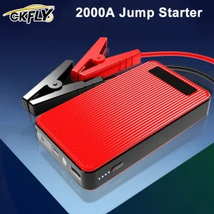 GKFLY 2000A Batteria per auto Salto di avviamento Batteria per auto portatile Booster Caricatore Booster Accumulatori e caricabatterie di riserva 12V Dispositivo di avviamento Avviamento per auto