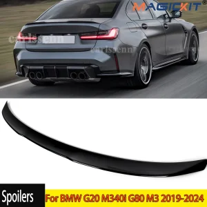 Per BMW G20 M340i G80 M3 2019-2024 Nero lucido M3 Stile Spoiler per baule posteriore