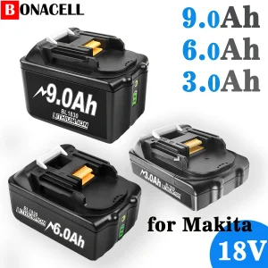 Batteria ricaricabile 18V 9.0 6.0 3.0Ah per utensili elettrici a batteria Makita 18v con sostituzione LED agli ioni di litio LXT BL1860 BL1850B BL1830