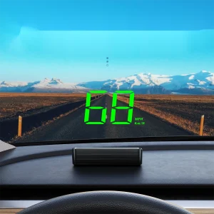 Velocità dell’auto Head Up Display GPS HUD Plug And Play Parabrezza con caratteri grandi Display digitale Proiettore Accessori per auto per tutte le auto