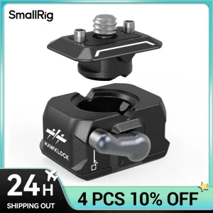 SmallRig Drop-in HawkLock Mini morsetto universale a sgancio rapido e piastra adattatore per montaggio su treppiede con piastra QR per Canon per fotocamera Sony