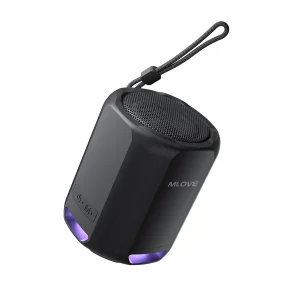 Altoparlante Bluetooth portatile MLOVE P1, Bluetooth 5.3, luci RGB, suono compatto ad alta fedeltà, connettività TWS