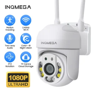 INQMEGA MINI Cloud 1080P PTZ Speed Dome telecamera Wifi Outdoor 1080P telecamera di localizzazione automatica telecamera Wireless telecamera IP di sorveglianza domestica