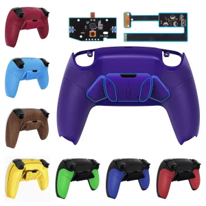 eXtremeRate Kit di rimozione RISE 4.0 rimappatibile, scheda di aggiornamento, guscio posteriore e 4 pulsanti posteriori per controller PS5 BDM-010 e BDM-020