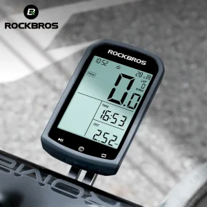 ROCKBROS Computer da bicicletta GPS 5.0 ANT Bluetooth Impermeabile Wireless Cyclocomputer Tachimetro Bici Cronometro Accessori bici