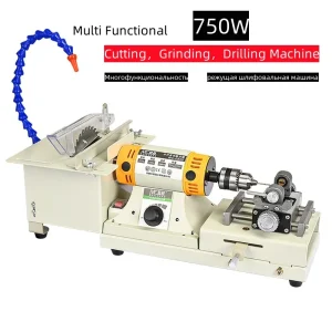 220V 750W 5 IN 1 lucidatrice da tavolo multifunzionale macchina da taglio per intaglio di giada punzonatrice per perline rotonde