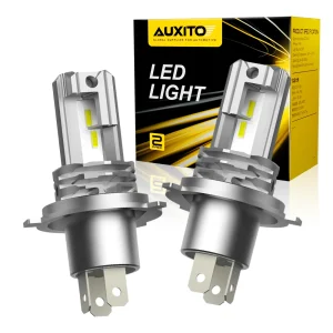 AUXITO 2 pz 9003 H4 LED moto Auto faro lampadina 6500k HB2 CSP LED Auto Head Lamp Wireless Fanless Mini formato 12V 12000LM