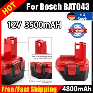 2024 per Bosch 12 V 3500mAh PSR batteria 12 V 3.5Ah AHS GSB GSR 12 VE-2 BAT043 BAT045 BAT046 BAT049 BAT120 BAT1392024