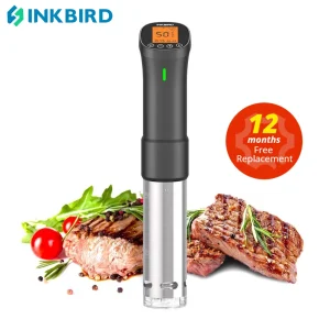 INKBIRD ISV-200W Wi-Fi Culinary Sous Vide Fornello di precisione Cottura lenta con circolatore ad immersione da 1000 W e componenti in acciaio inossidabile