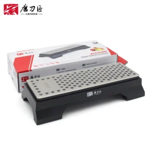 Mola diamantata TAIDEA 360/600 grana pietra per affilare su due lati sistema professionale per affilare i coltelli base antiscivolo Wetstone