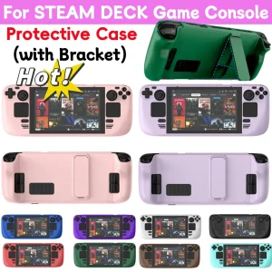 Per STEAM DECK Console di gioco Cover Shell con staffa Custodia protettiva antiurto Protezione del telaio Supporto Copertura antiscivolo Parti di gioco