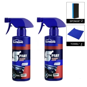 2PCS Car Nano Repair Compound rivestimento ceramico Spray rivestimento auto cera lucidatura Spray Scratch Repair Remover 2 x120ml con scatola