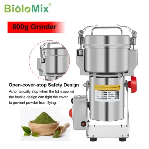 BioloMix 800g 700g Grani Spezie Erbe Cereali Caffè Cibo secco Smerigliatrice Mulino Rettificatrice Mulino Farina In Polvere Frantoio