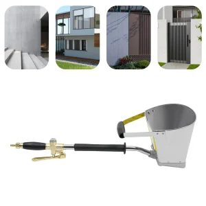 Spruzzatore per malta cementizia, pistola a spruzzo per cemento con 4 getti, spruzzatore per struttura murale con gesso da 3,5 litri