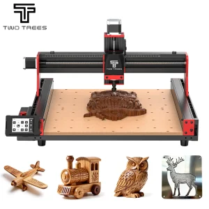 TwoTrees TTC450 PRO Router di CNC Macchina per incisione laser Taglio per legno acrilico Aggiornamento interruttore di finecorsa XYZ assemblato rapidamente