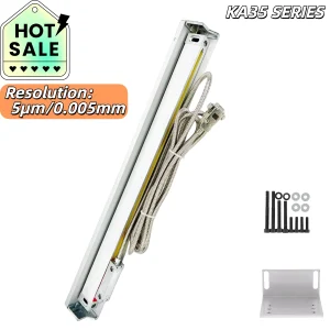 KA35 Alta precisione 0,005 mm (5μm) TTL DRO 450 500 550 600 650 700 750 800 mm Encoder ottico a scala lineare Righello per reticolo ottico