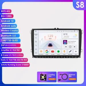 Android Radio Car Player per Volkswagen Golf 6 5 Polo Passat B7 Sharan Amarok Skoda Seat Scirocco Carplay GPS Auto Stereo Audio