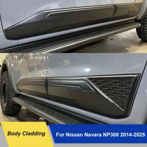 Kit rivestimento carrozzeria modanatura porta laterale per Nissan Navara NP300 Frontier 2014-2025 ABS Guard doppia cabina accessori esterni per auto