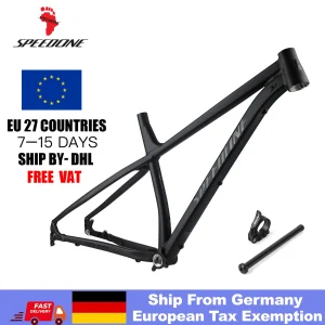 Spedisci dalla Germania SPEEDONE MTB 29 Telaio per bicicletta 12x148mm Cerchio in alluminio 29er Telaio per parti di biciclette da montagna con gradiente opaco