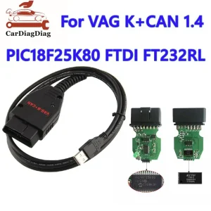 Per VAG K + CAN Commander 1.4 Strumento scanner diagnostico OBD2 OBDII per cavo VAG 1.4 per scanner vag