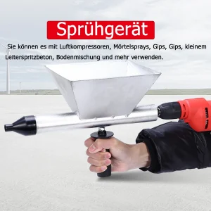 Malta Pistola a spruzzo Parete Stucco Pala Tramoggia Mestolo Malta di cemento Spruzzatore Pistola Gesso Soffitto Vernice Strumento spruzzatore di calcestruzzo